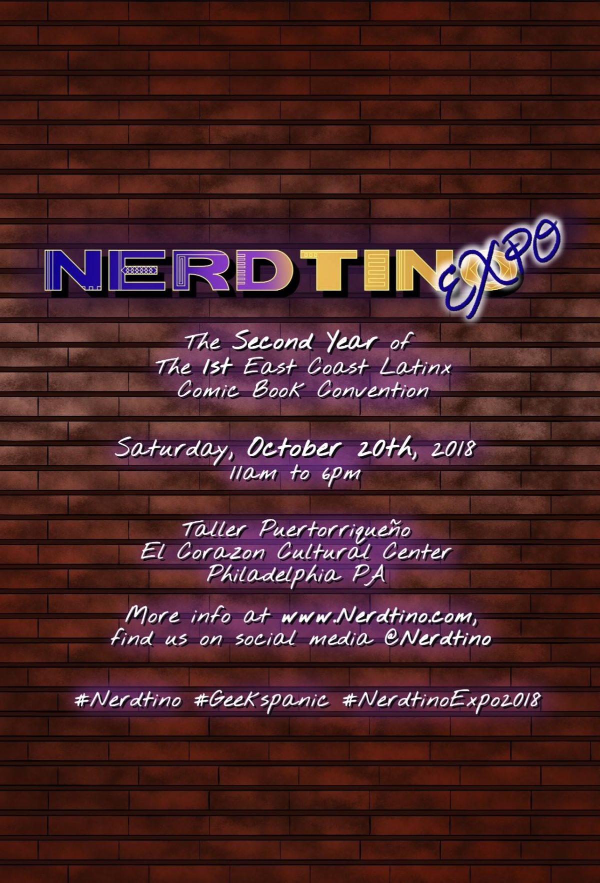 COMIC CON HIGHWAY NORTHERN EXIT::-RI-    The Nerdtino Expo  FEATURING::  Sebastian Bonet  OCTOBER 20TH