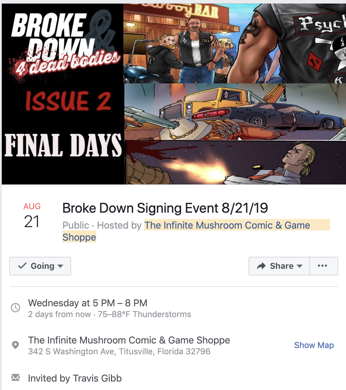 Broke Down Signing Event 8/21/19