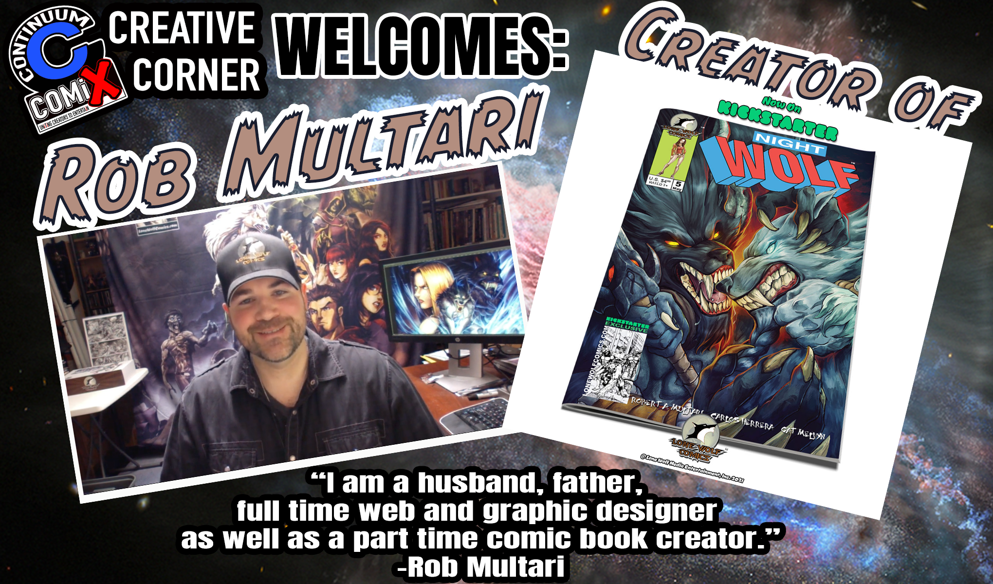 Lets Take a walk in Rob Multari Creative shoes-Continuum COMiX Creative Corner.